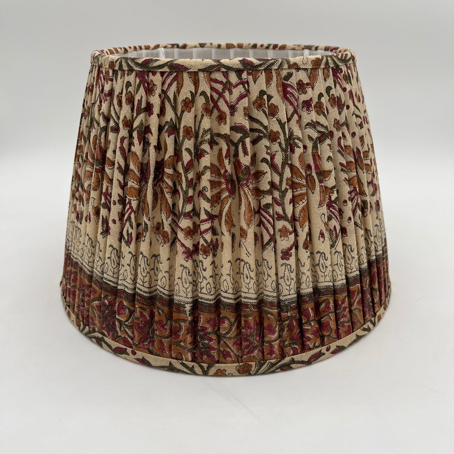 Vintage Style Floral Gathered Lampshade