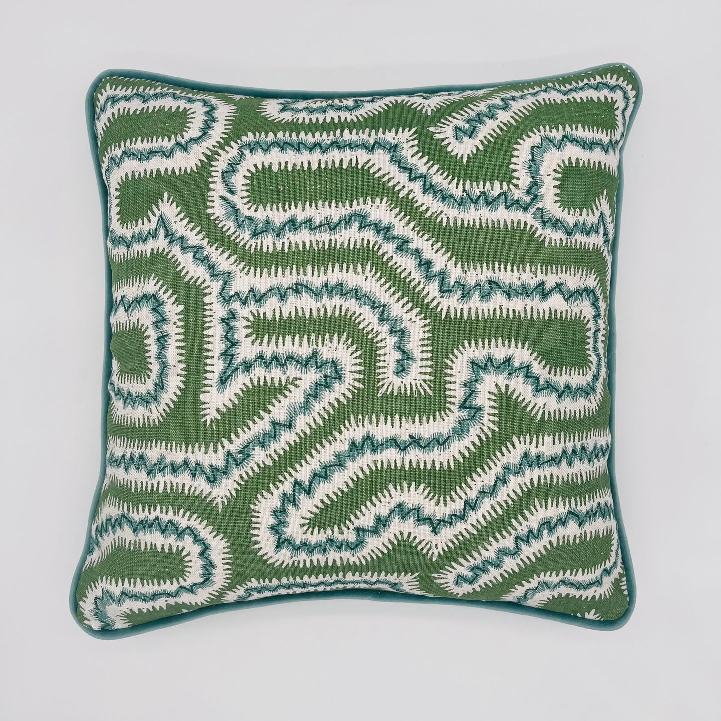 Green Rapture and Wright Cushion