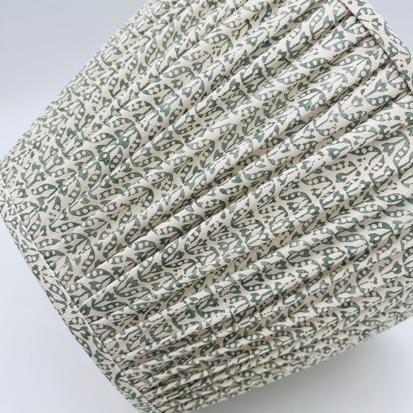 Flori Old Green Gathered Lampshade