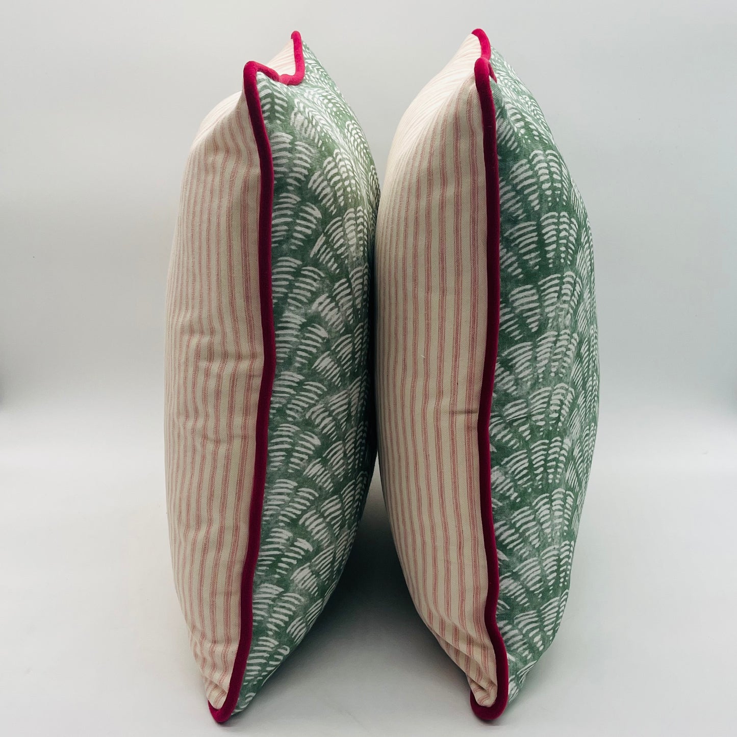 Green Sea Shell Print Cushion