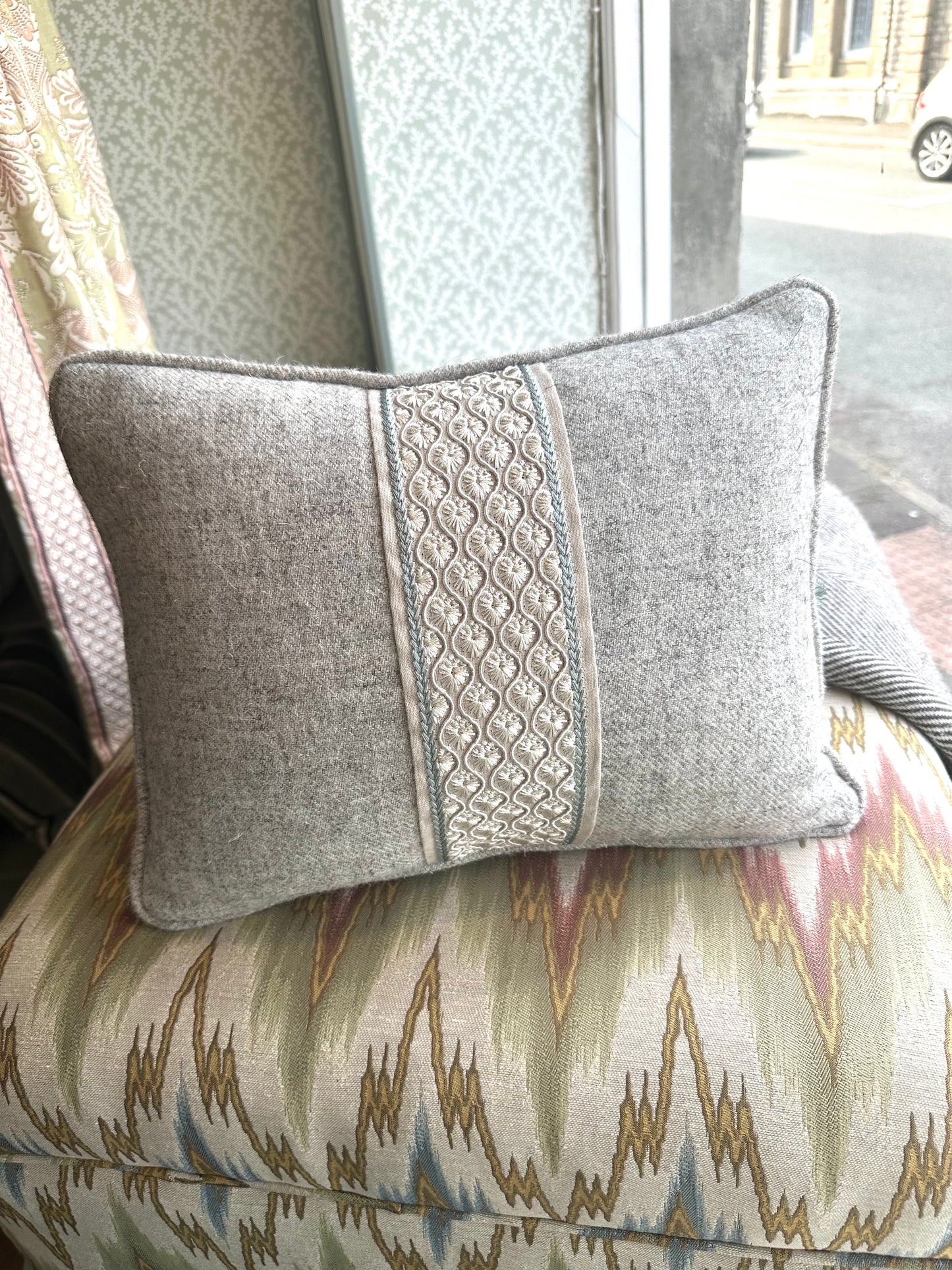 Blue Braid Herdwick Tweed Cushion