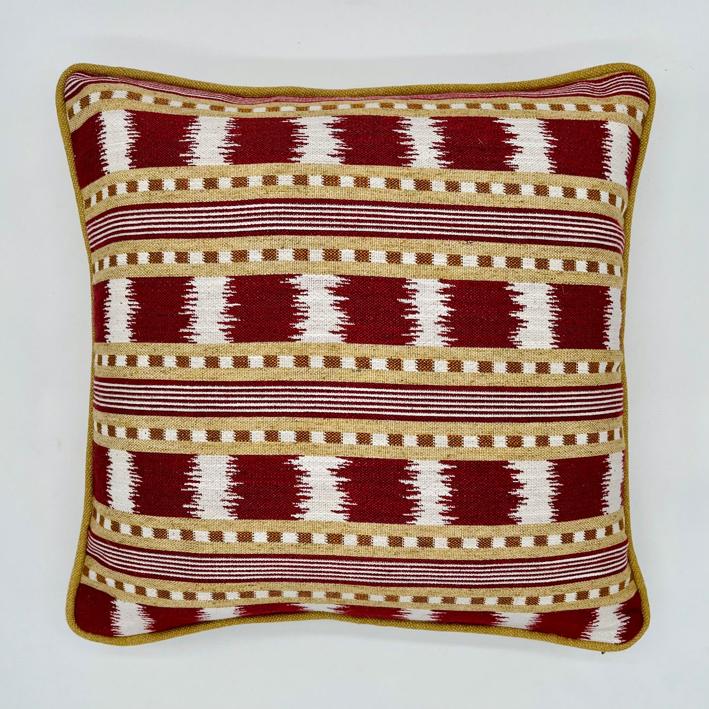 James Hare Paxton Red and Gold Cushion