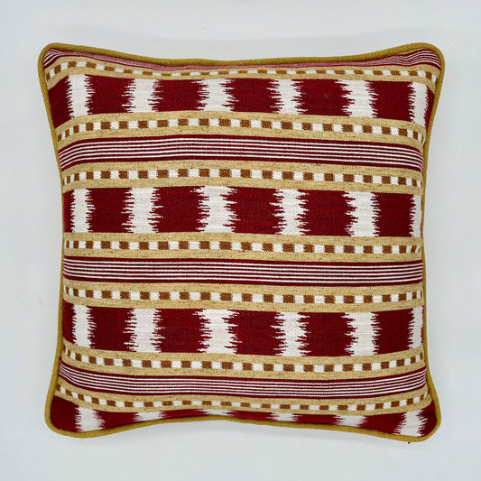 James Hare Paxton Red and Gold Cushion