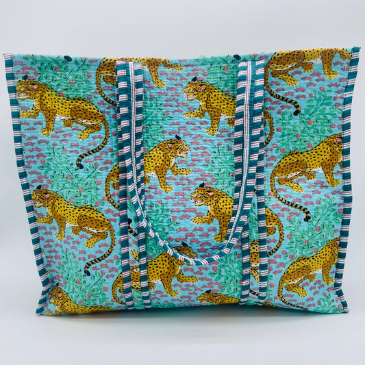 Blue Jungle Print Bag