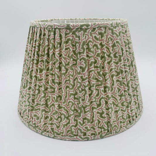 Green Ian Sanderson Gathered Lampshade 14"