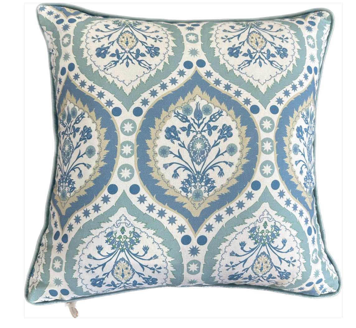 Charlotte Gaisford Camilla Blue Cushion