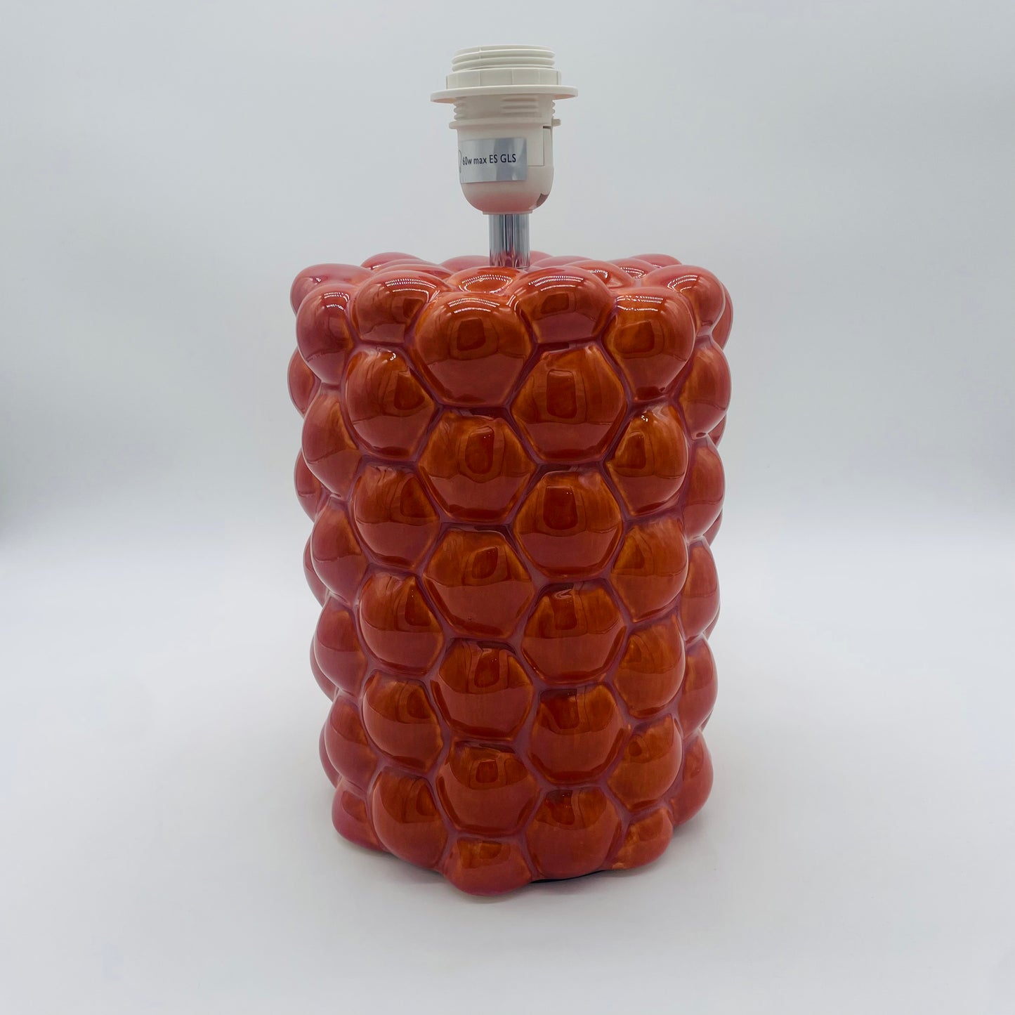 Burnt Orange Bubble Lamp Base