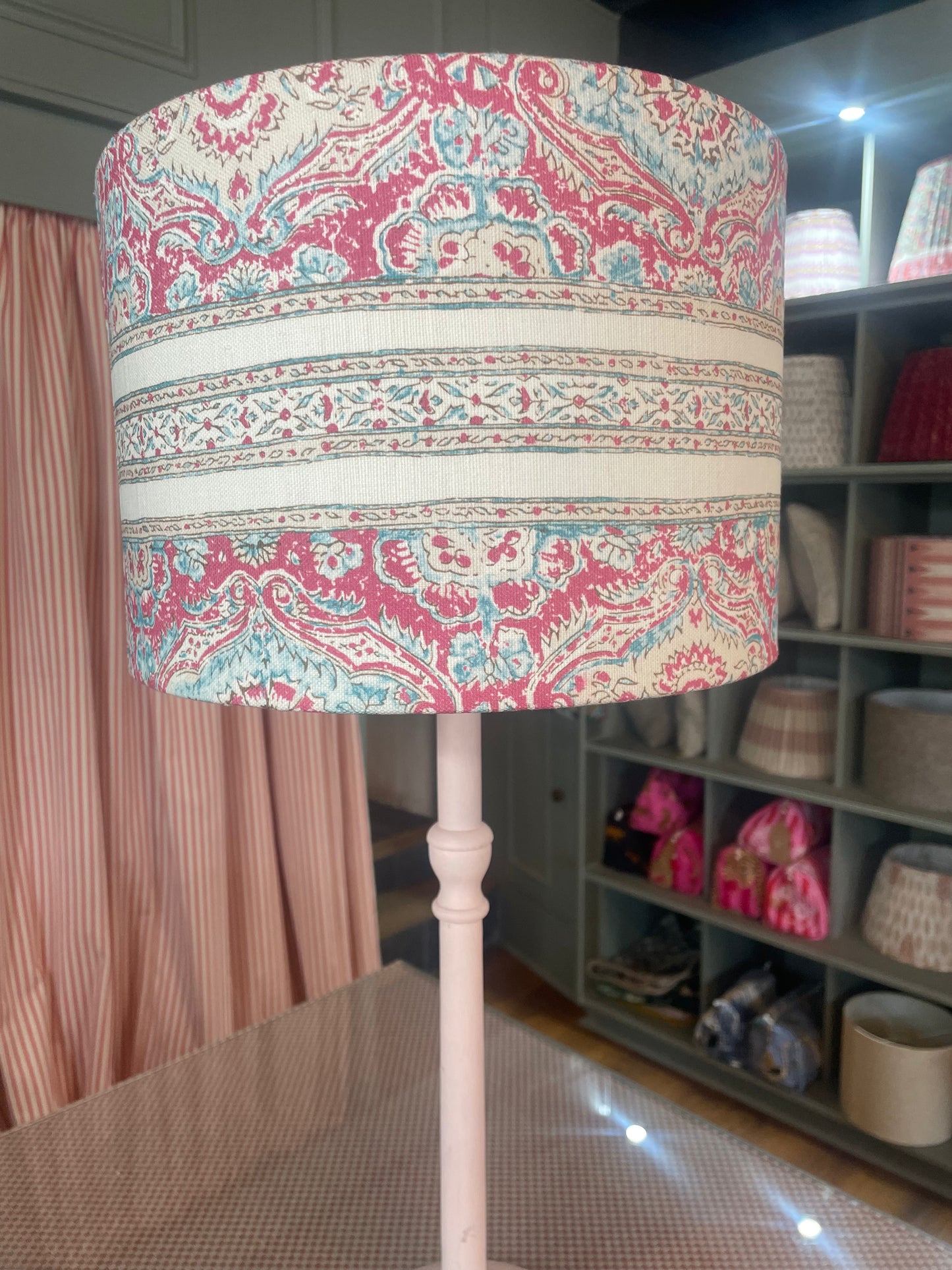 Titley and Marr Pink Drum Lampshade 12"