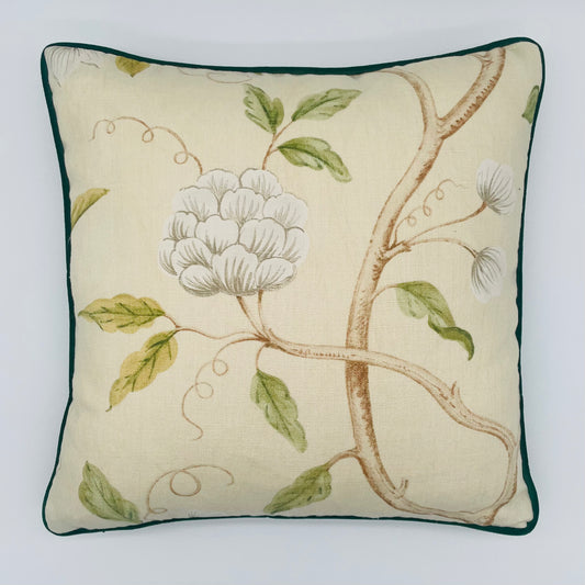 Colefax and Fowler Green Velvet Cushion