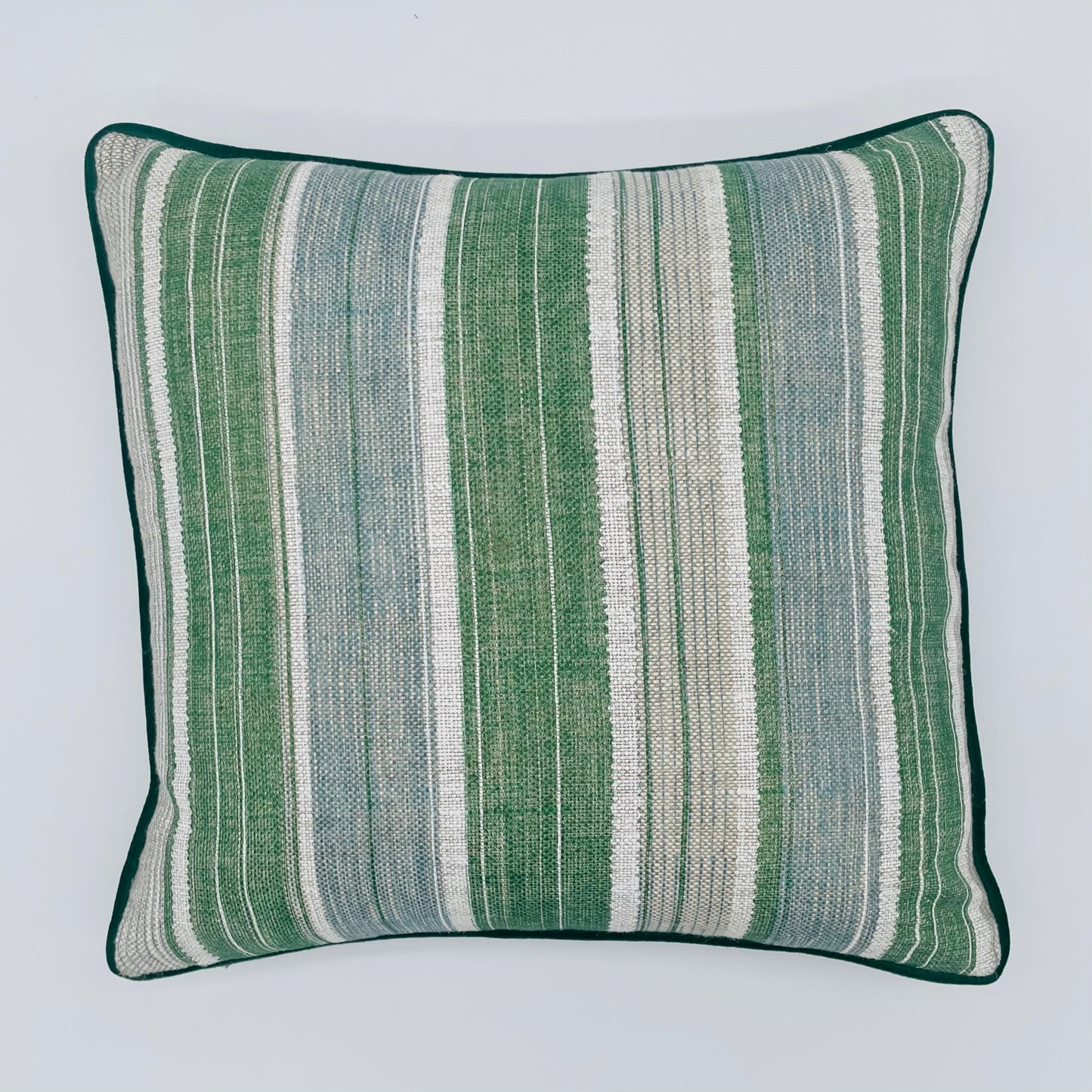 Green Stripe Fermoie Cushion