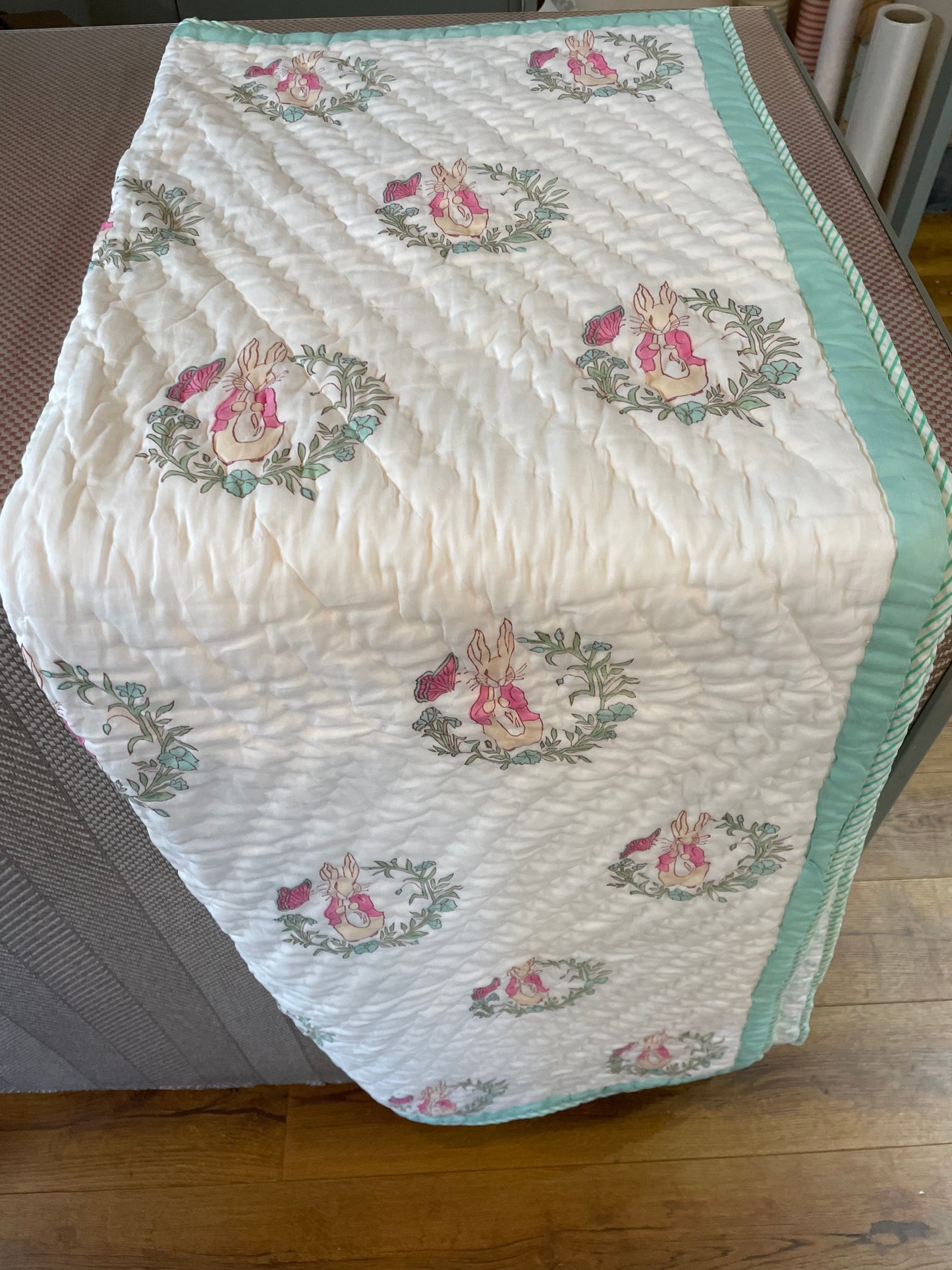 Rabbit Printed Baby Blanket