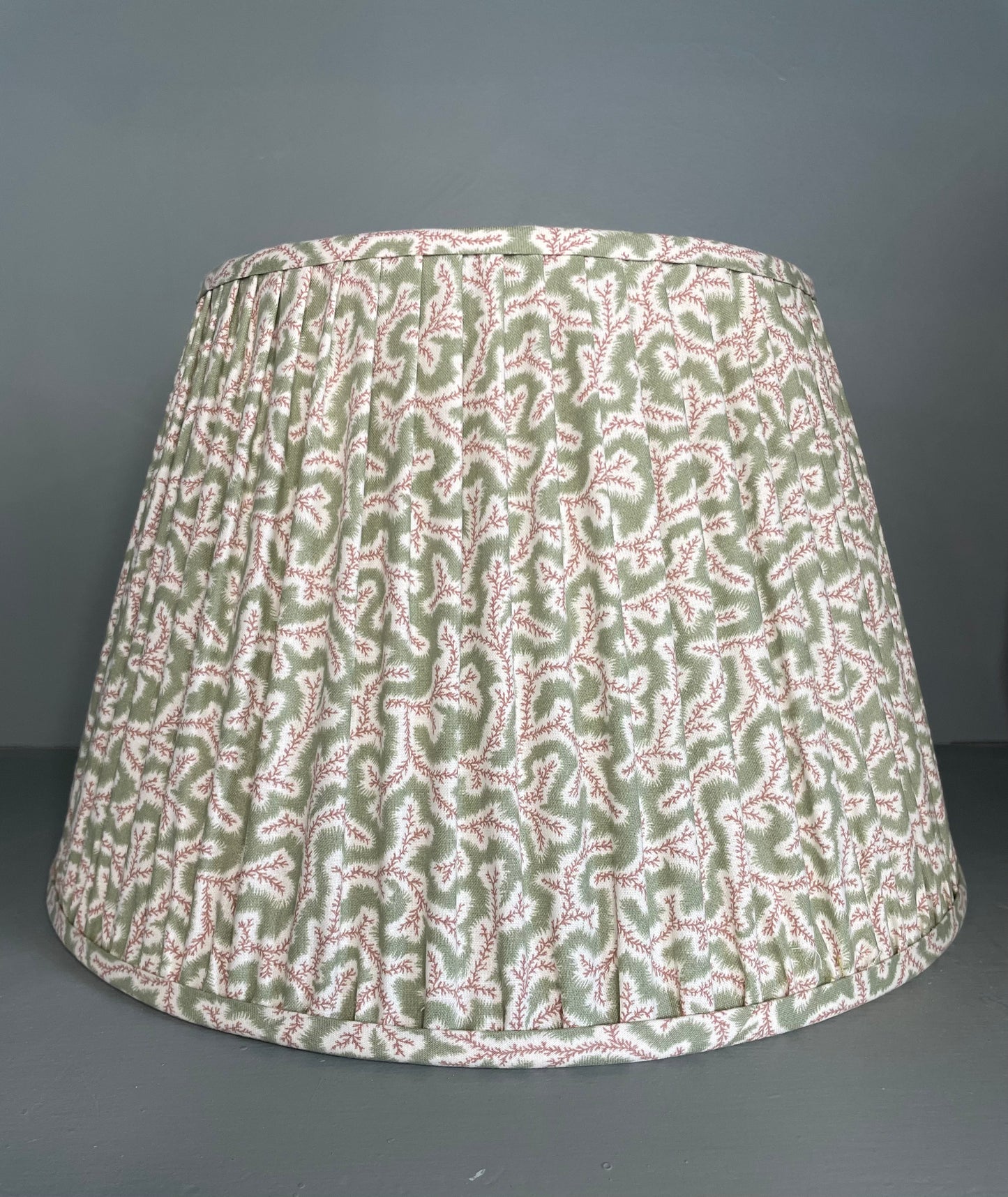 Green Ian Sanderson Gathered Lampshade 14"