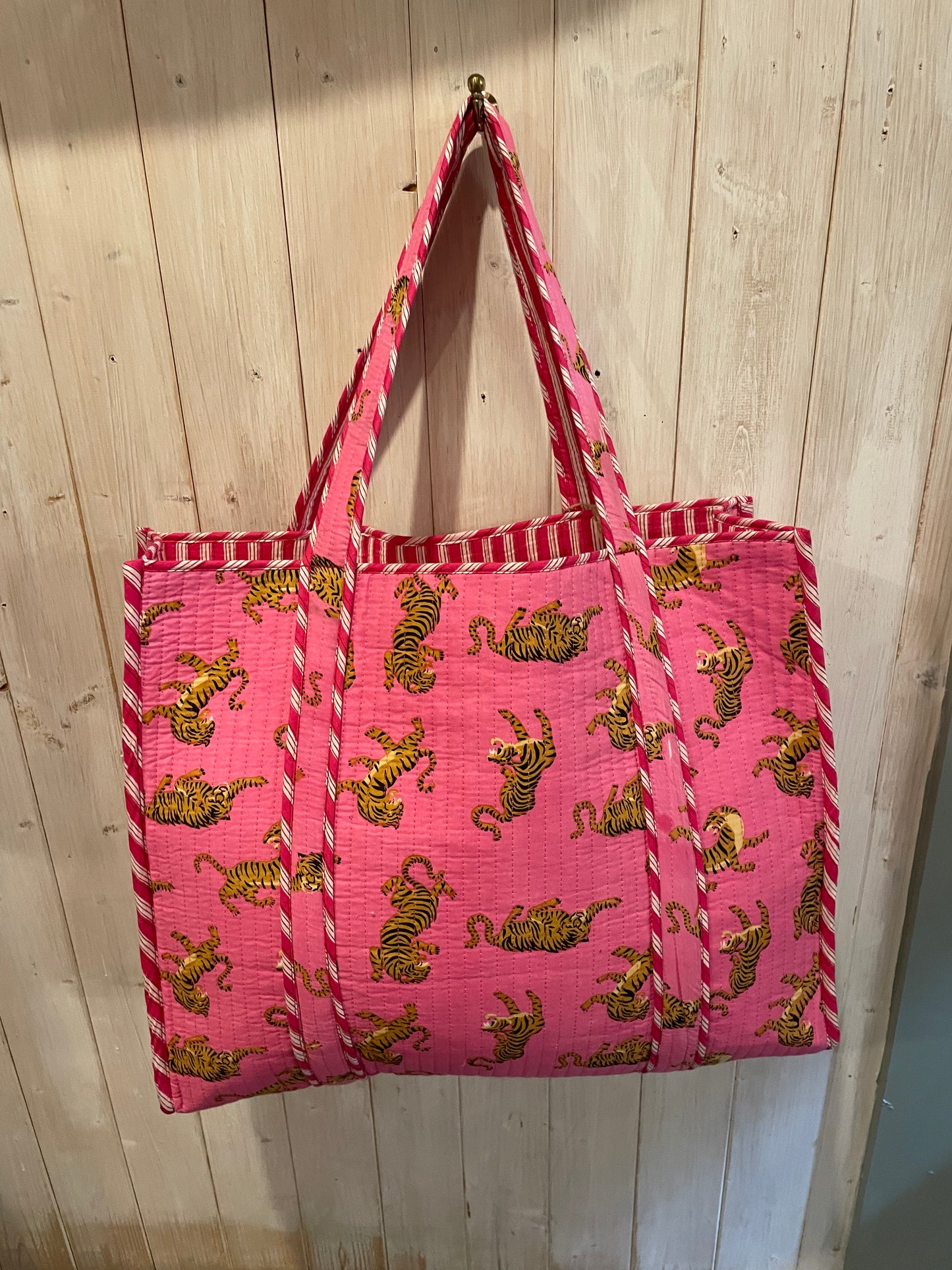 Pink Tiger Print Bag