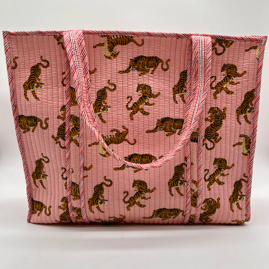 Baby Pink Tiger Print Bag