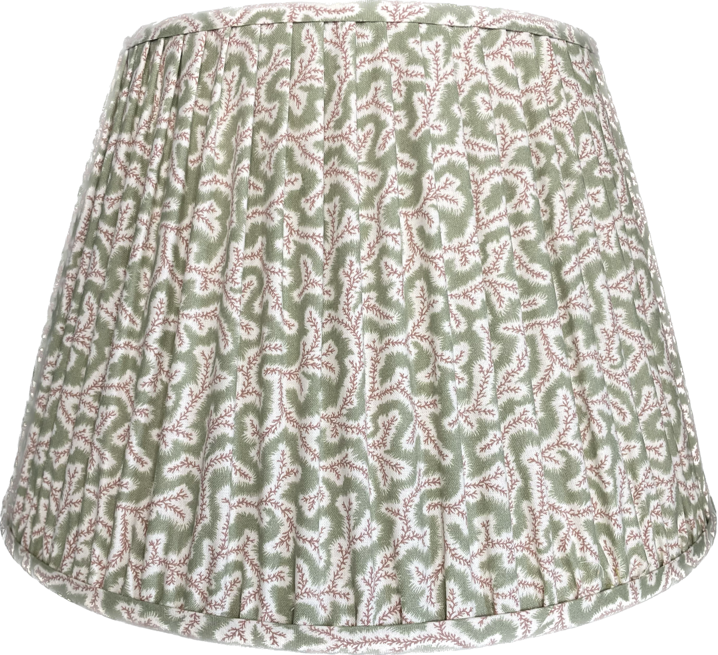 Green Ian Sanderson Gathered Lampshade 14"