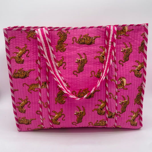 Pink Tiger Print Bag