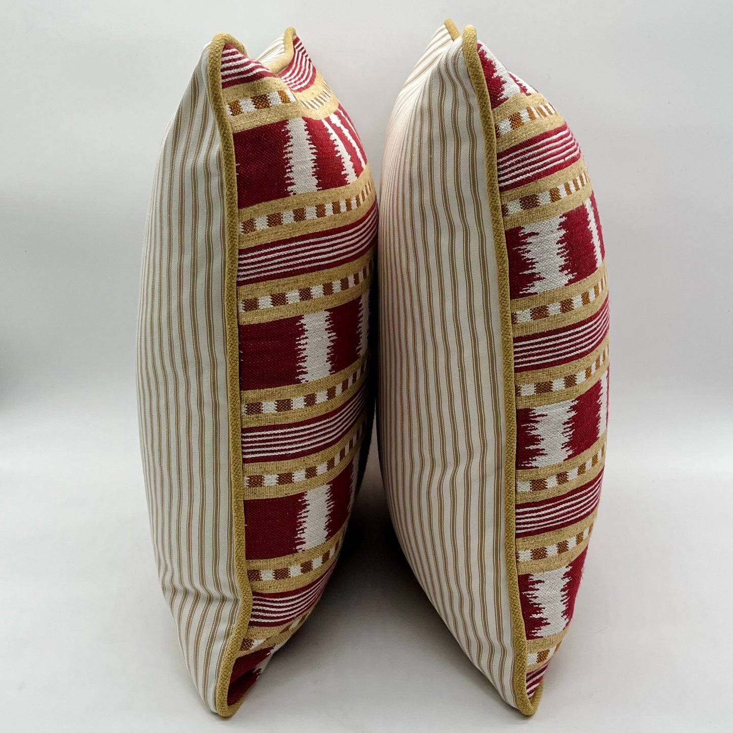 James Hare Paxton Red and Gold Cushion