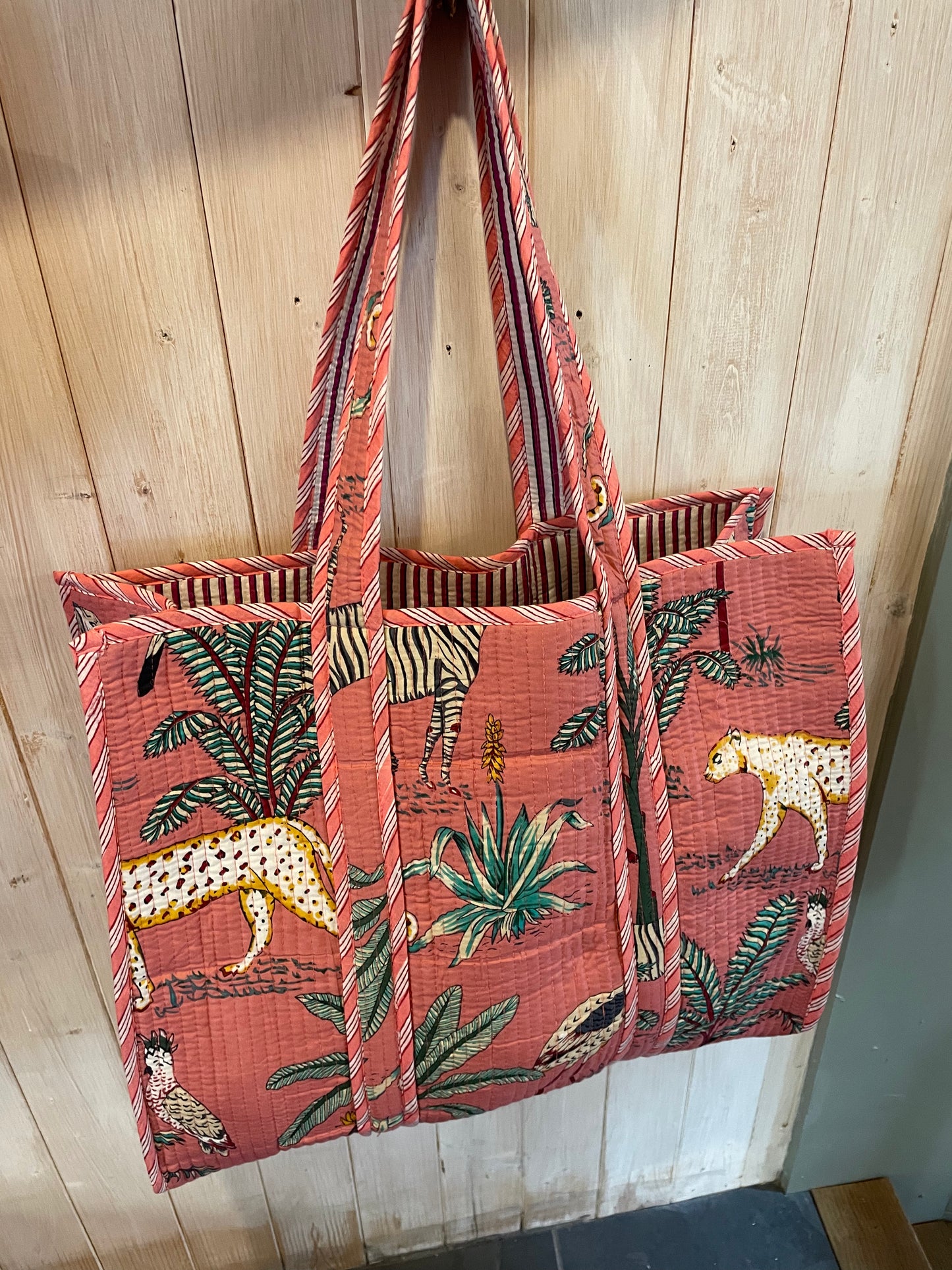 Dusty Pink Safari Printed Bag