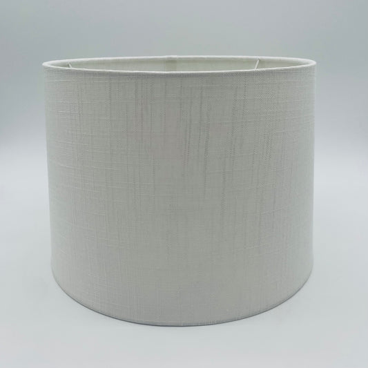 Tapered Drum Textured Lampshade Off White