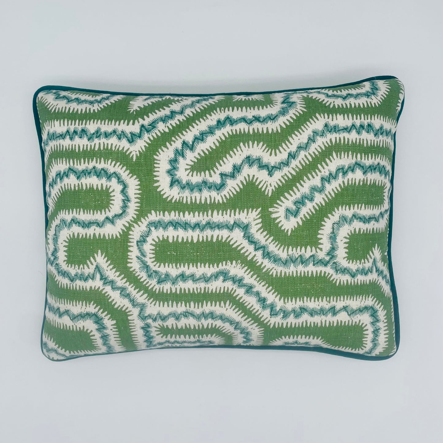 Green Rapture and Wright Small Cushion