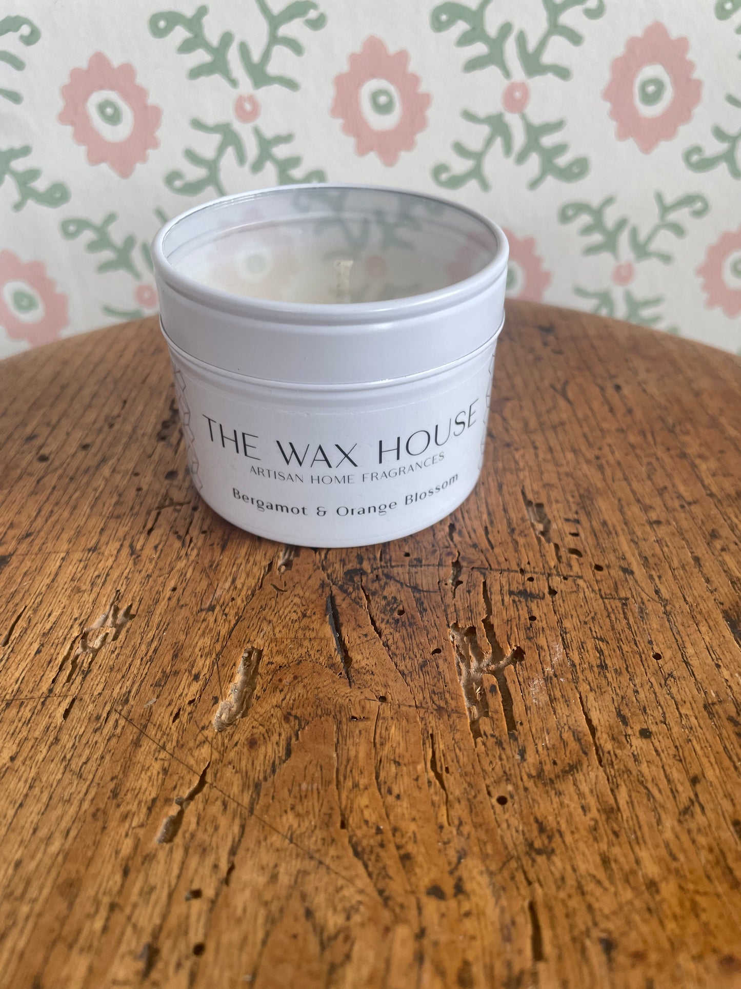 The Wax House 03 Bergamot and Orange Blossom Travel Candle