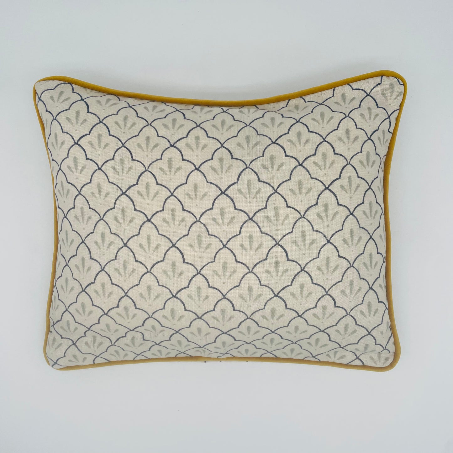 Haveli and Ochre Trim Small Cushion