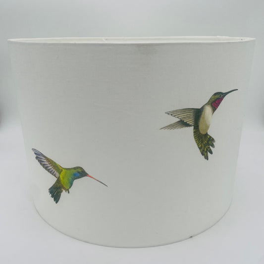 Large Hummingbird Drum Lampshade