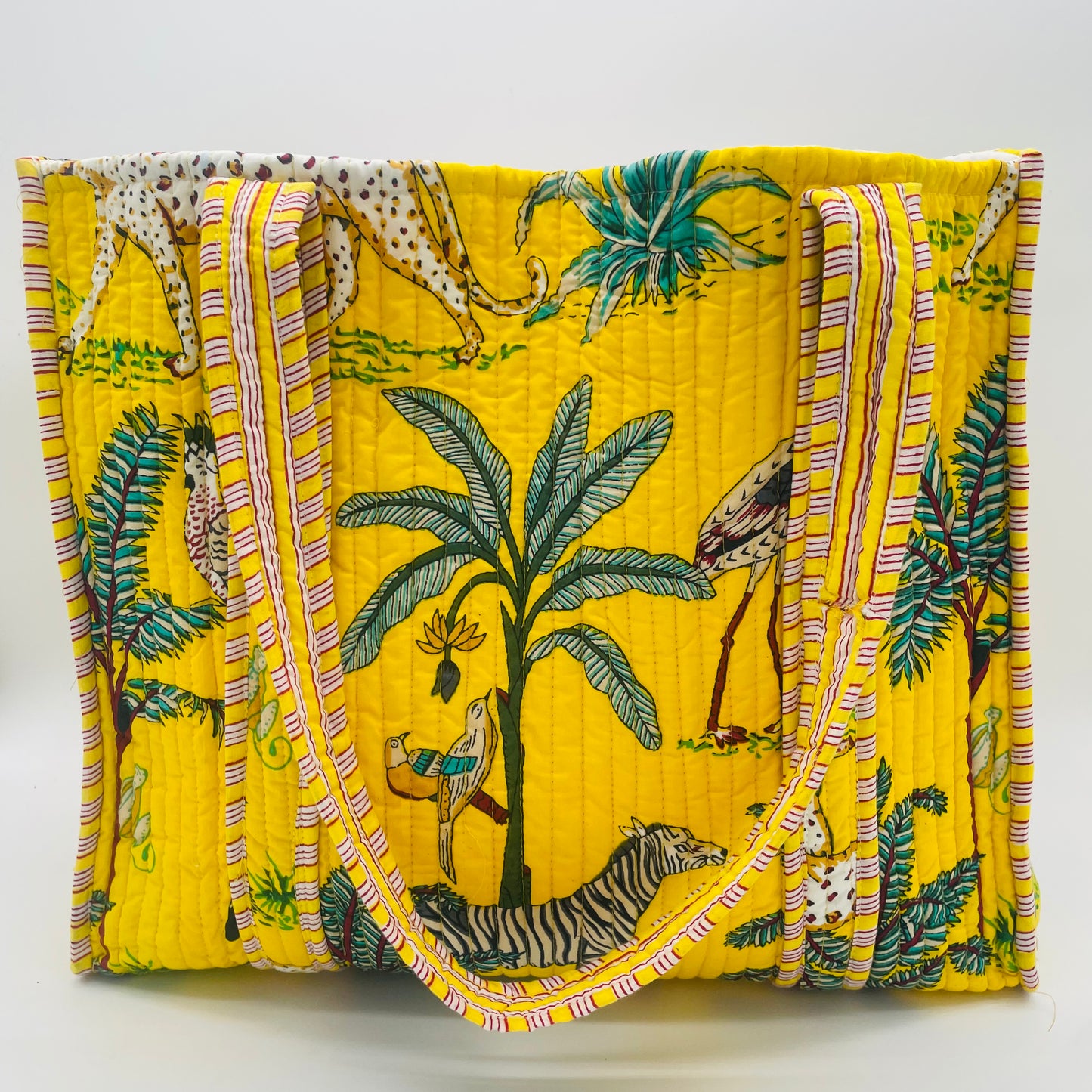 Yellow Safari Printed Bag