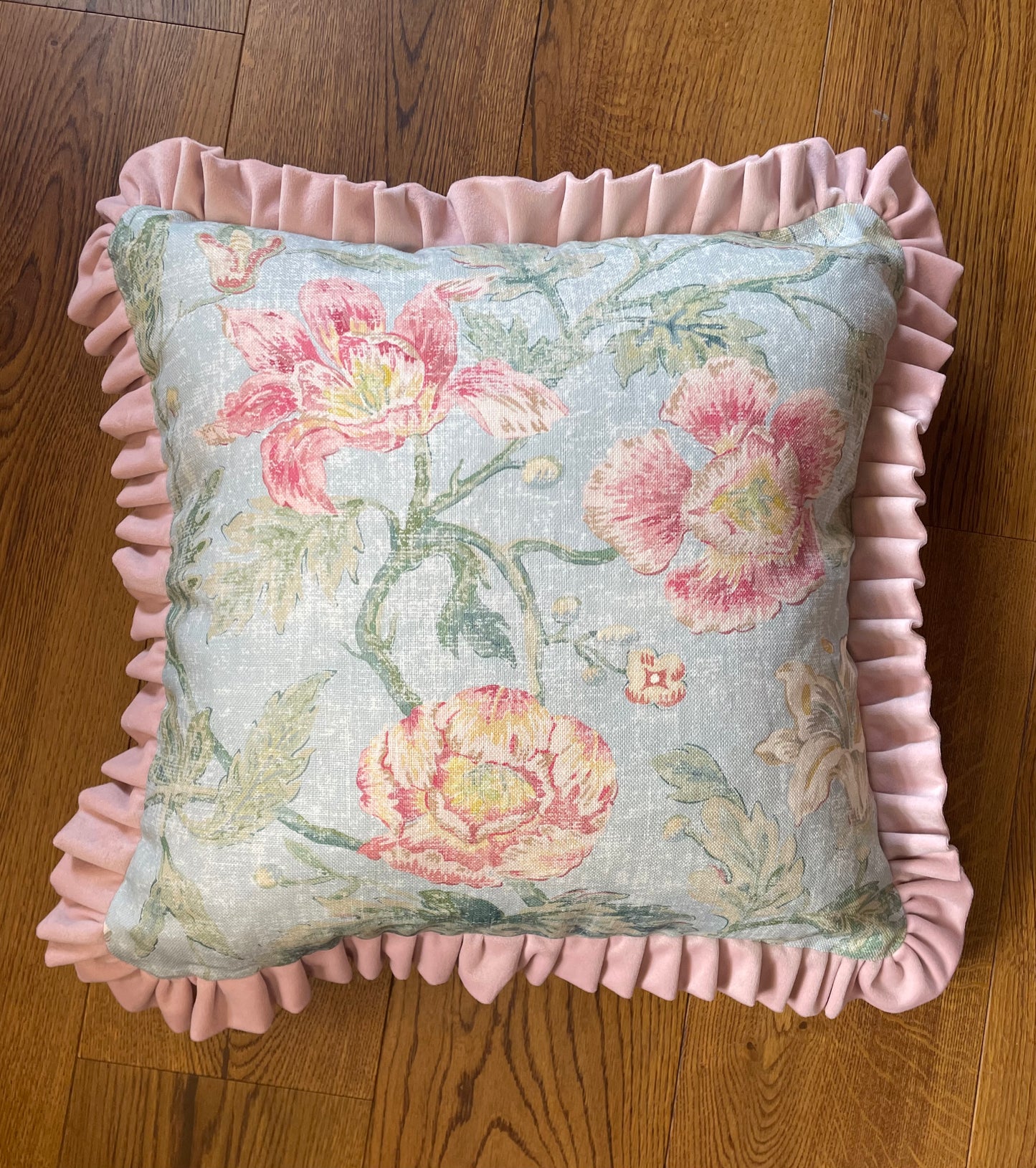 Colefax and Fowler Garden Tapestry Ruffle Cushion