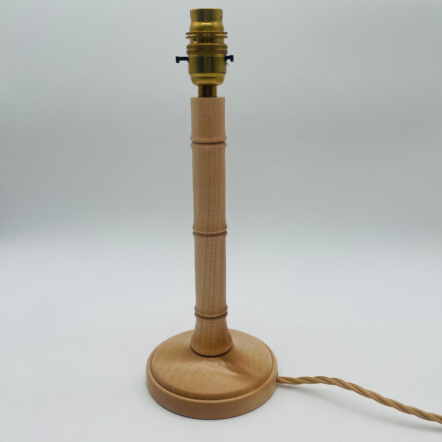 Small Wooden Bamboo Lamp Base