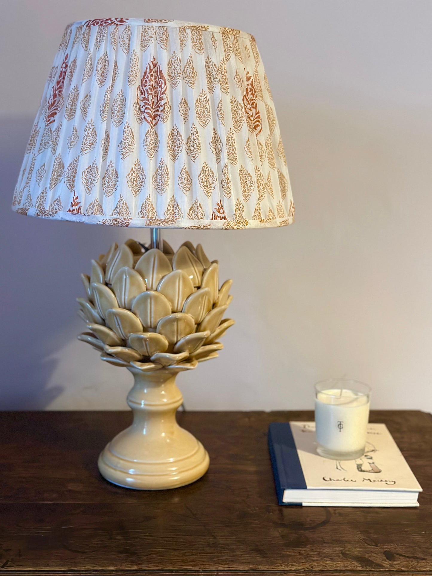 Ochre Flower Lamp Base