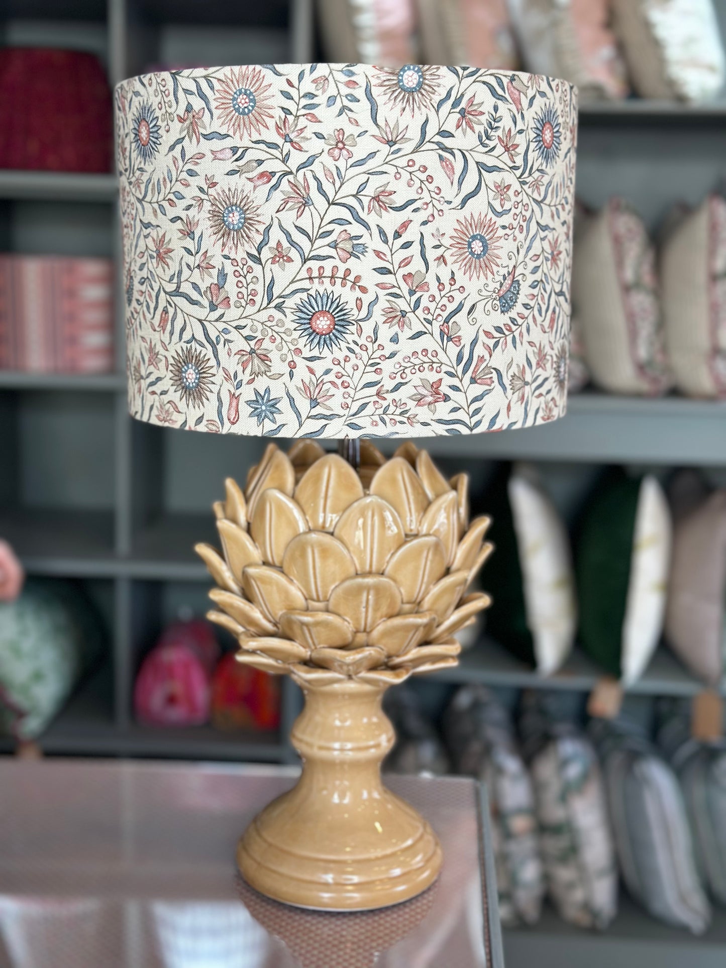 Ochre Flower Lamp Base