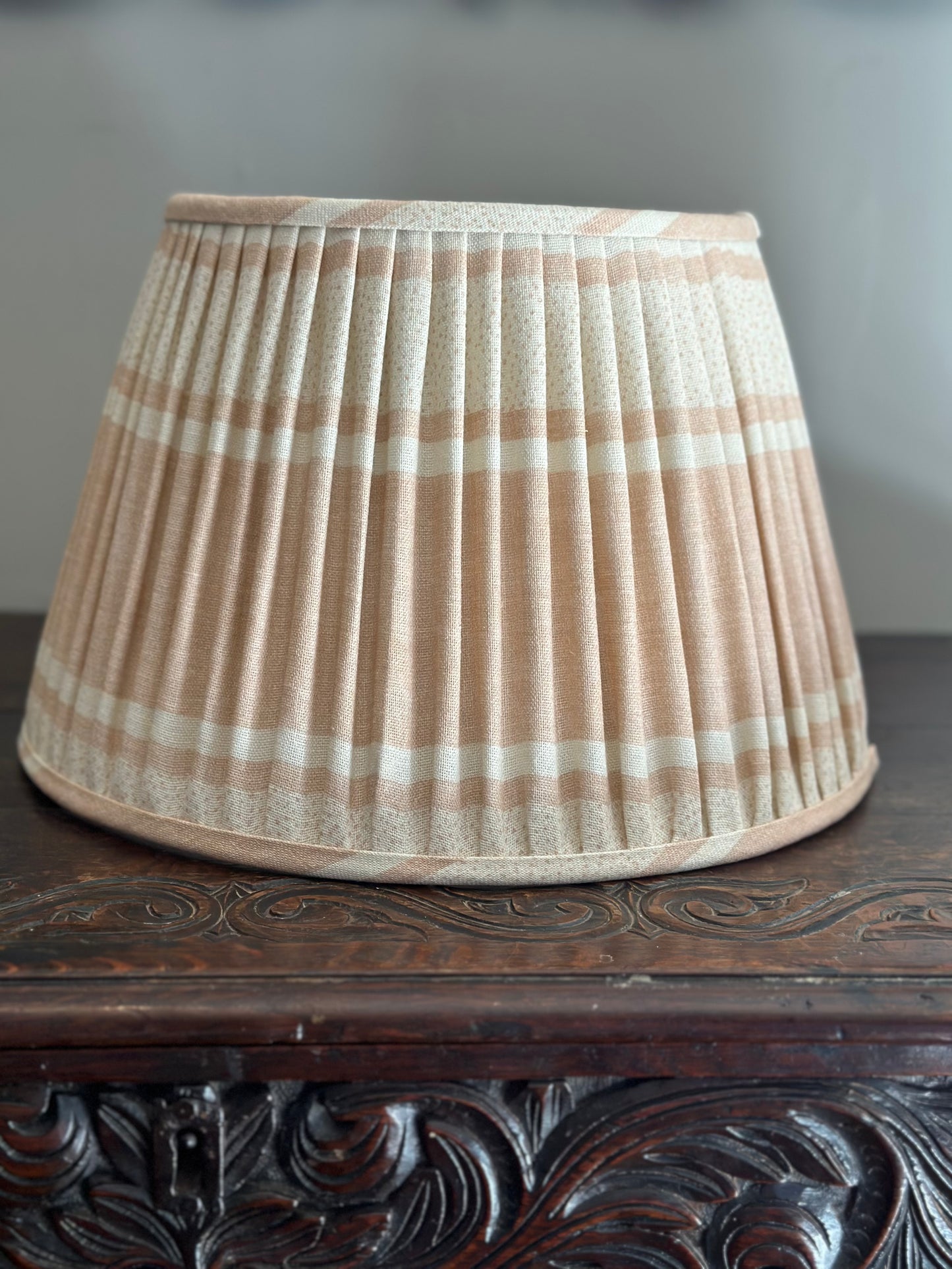 Pink Gathered Lampshade