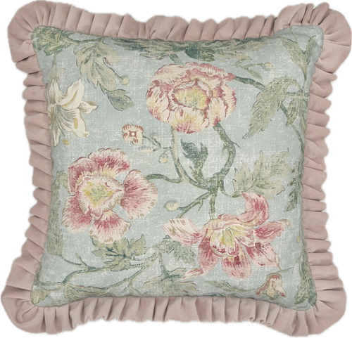 Colefax and Fowler Garden Tapestry Ruffle Cushion